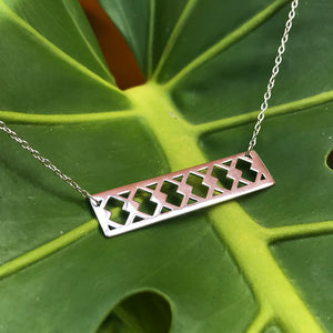 FISHNET MASI TAG NECKLACE ⫸ Silver 925