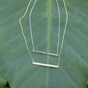 YAVUNI IKA BAR NECKLACE ⌲ Silver 925